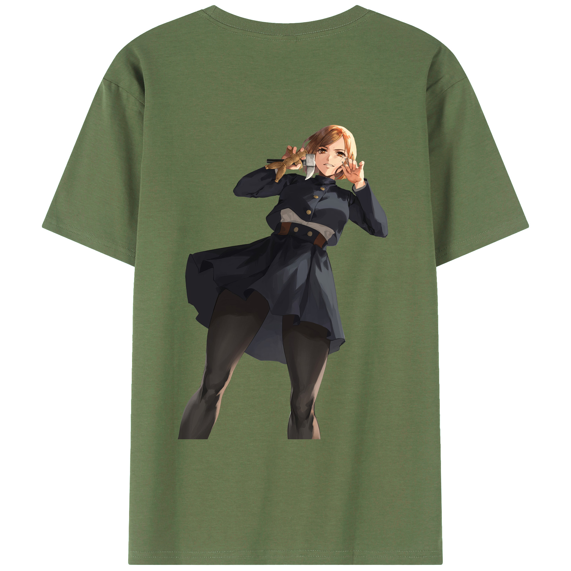 （画像用） 呪術廻戦 Jujutsu Kaisen 綿100％ メンズ半袖Tシャツ（バックプリント） 通気性